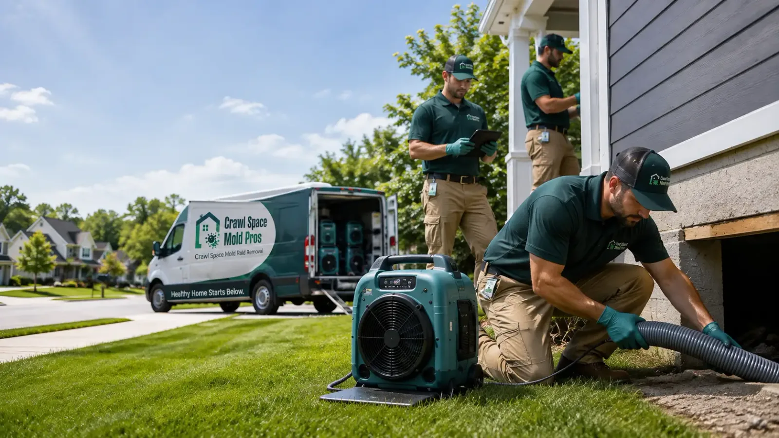 Crawl Space Mold Removal in Milton, MA